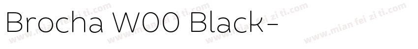 Brocha W00 Black字体转换